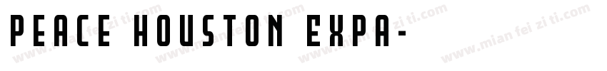 Peace Houston Expa字体转换